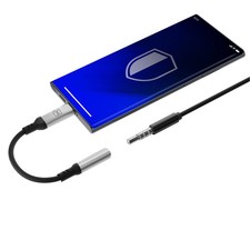 Image of 3mk USB-C Jack 3.5mm Aluminium Adaptor - Silver/Black