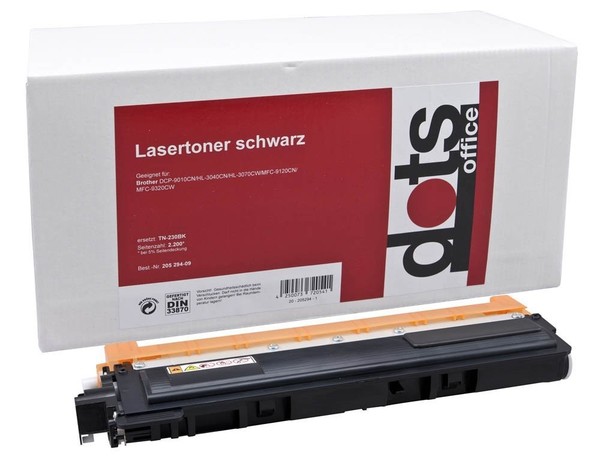 dots Schwarz Toner Ersetzt Brother TN-230BK - Tonereinheit-image
