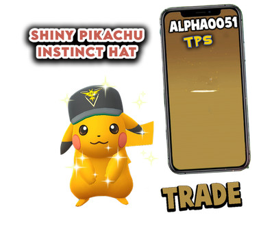 Pokemon Shiny Pikachu Team Instinct Hat Registered Fest 2026 Trade or 1M