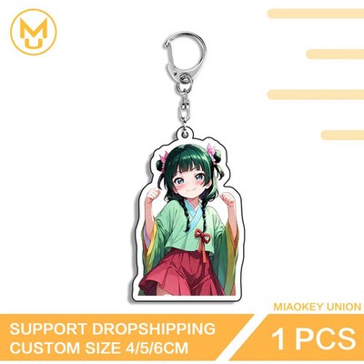 Kawaii Maomao Anime Figure Amusing Adorable Double Sided Keyring Glaring Popular