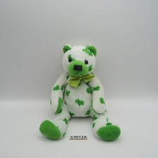 Ty Beanie Baby TY C3012A Green Clover Plush Bear 7" Plush Toy Doll 2001