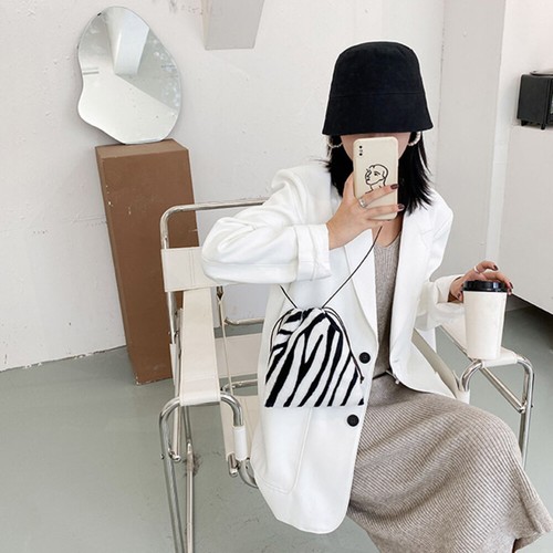 1Pc Zebra Shoulder Bag Women Crossbody Bag Fashion Handbag Storage Pouch - Picture 10 of 12