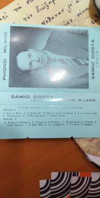  vintage cassette cover phono milano samio costa tenor canzoni napoletane