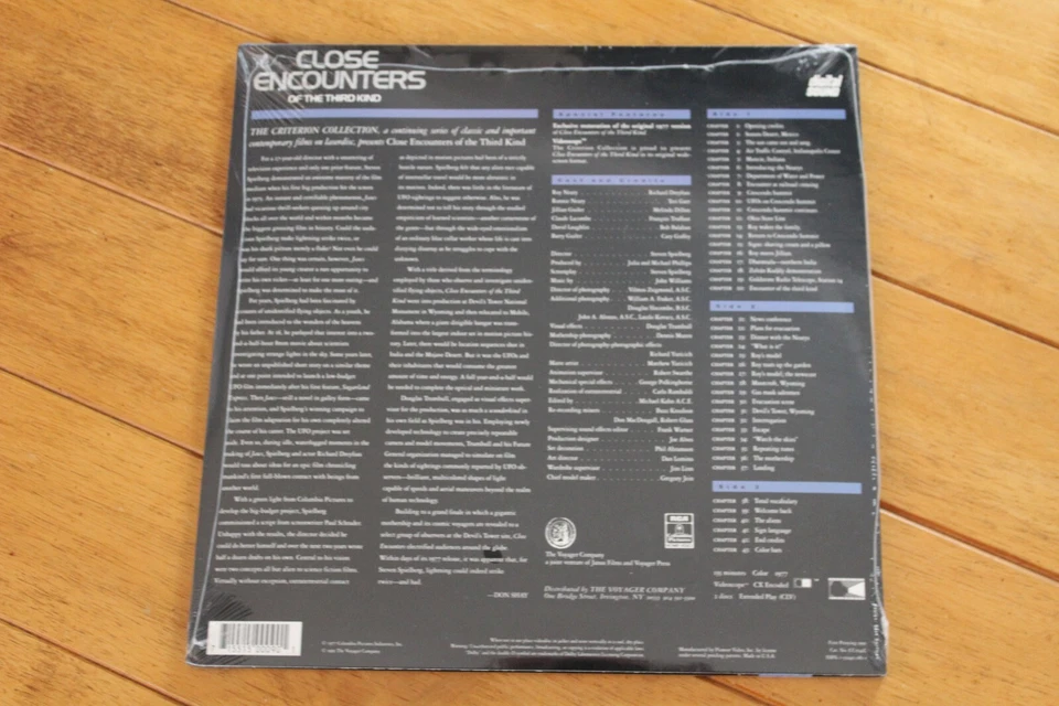 CLOSE ENCOUNTERS OF THE THIRD KIND LASERDISC CRITERION [NEW SEALED] LD SCI FI - Image 2 of 4