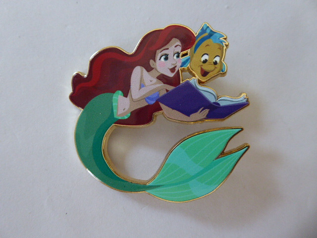 Disney Trading Pins 168231 WDCS - Ariel and Flounder - Reading a