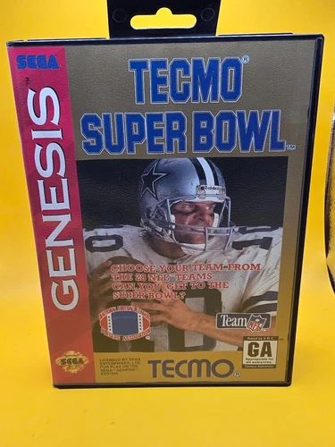 Tecmo Super Bowl Sega Genesis Game Complete in Box CIB