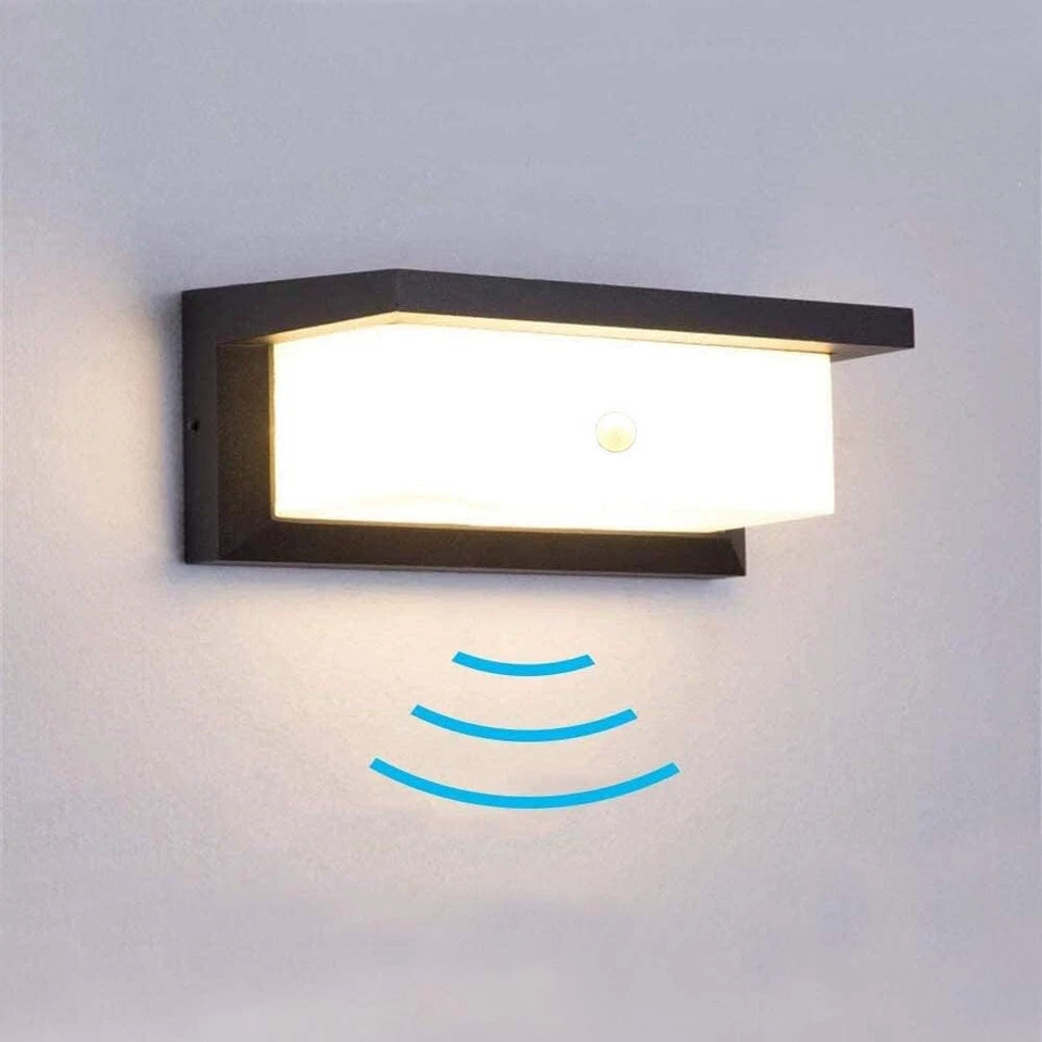 LED Außenleuchte mit Bewegungsmelder Wandleuchte Warmeslicht Sensor Außenlampe - Bild 4 von 4