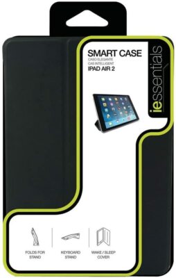 iEssentials Smart Folding Folio Case, Black for iPad Air 2 (IPADA2-SMART-BK) 