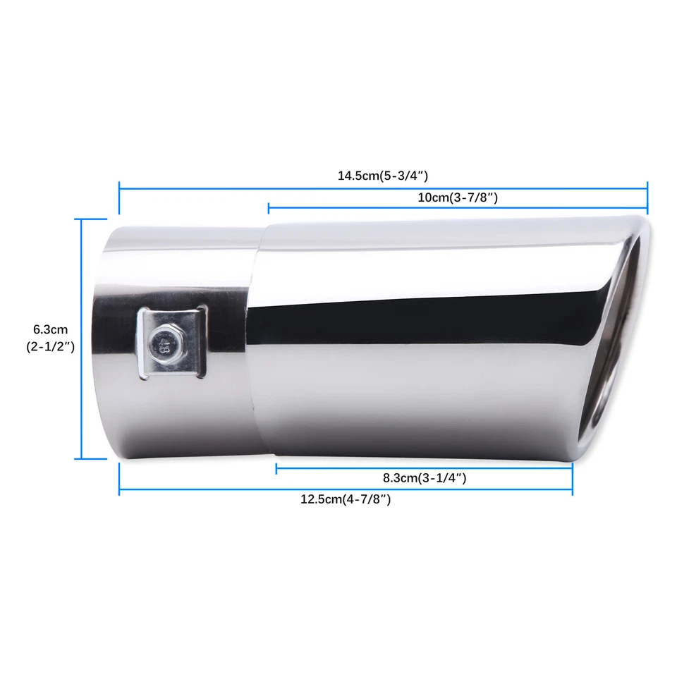 For Holden Colorado 2008-2021 Pair Stainless Steel Exhaust Pipe Tail Muffler Tip - image 2 of 4