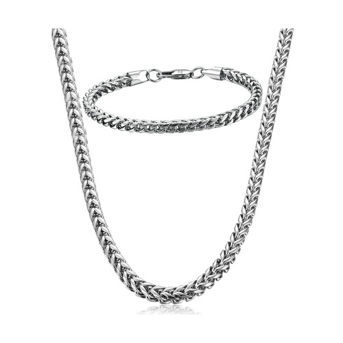 FIBO STEEL Stainless Steel Wheat Chain 