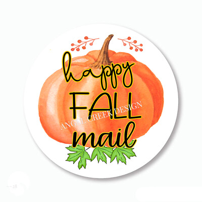 Whaline 1000Pcs Halloween Pumpkin Stickers Roll - 8 Designs, Self-Adhesive For Cards, Crafts, Party Decor