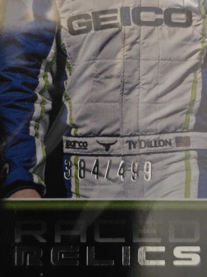 2017 Panini Torque 384/499 Ty Dillon Raced Relics Materials Card - Image 3 of 3