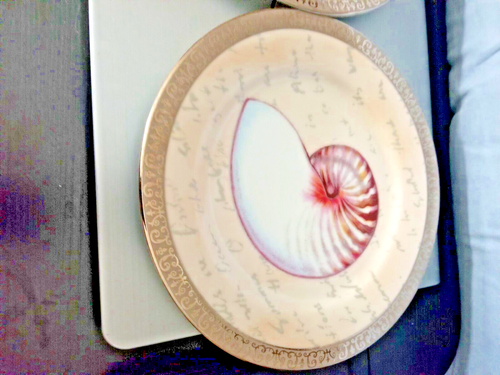 PIATTI CONCHIGLIE DI MARE BUFFET PLATINO ROYAL GALLERY vendita al dettaglio $60 - Foto 3 di 5