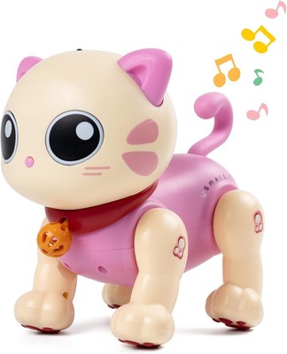 Robot Cat Toys for Kids,1 2 3 4 5 6+ Year Old Girl Birthday Gift Toy, Remote... 