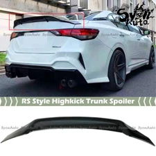 FOR 2020-2025 NISSAN SENTRA GLOSS BLACK RS STYLE HIGHKICK TRUNK SPOILER WING LID