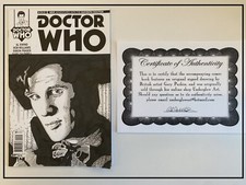 Dr Who MATT SMITH   #1 Original Art Sketch Cover - By Gary Parkin TITAN COMICS