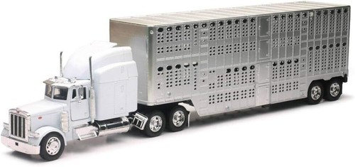 New-Ray 1:32 Peterbilt 379 Pot Bell Live Stock,Contemporary Manufacture - 第 1/1 張圖片