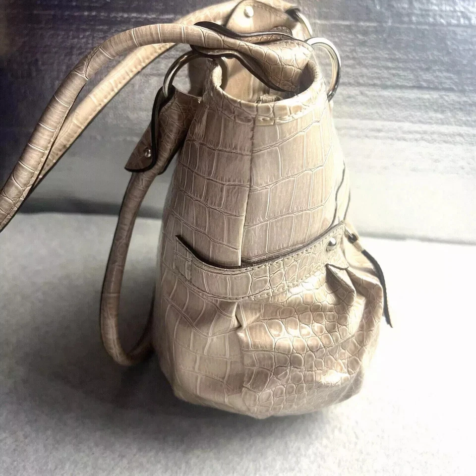 Rosetti Handbag Faux Leather Croc Embossed Tote Purse Workwear Classy Bag Gift - Image 4 of 4