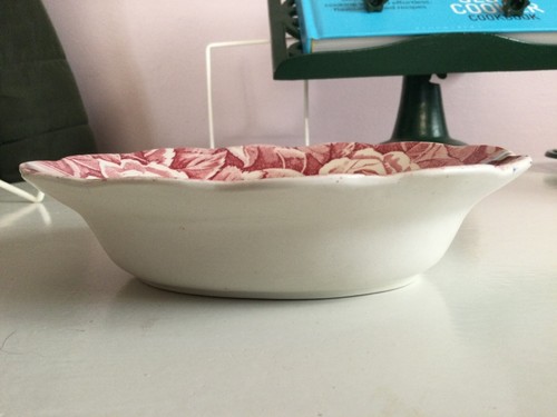 Victorian Pink Chintz Floral Small Dish - Picture 4 of 4