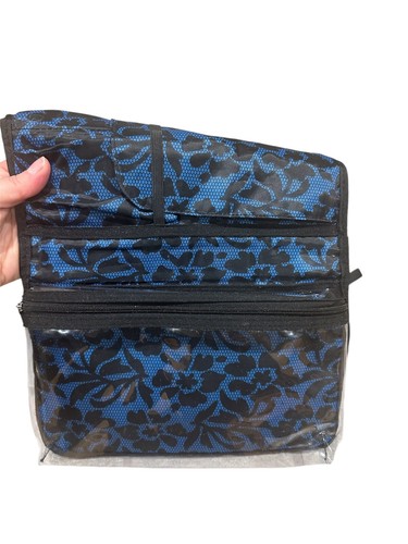 Ulta Make-up Kulturbeutel blau Blumen hängend Reisetasche - Bild 4 von 5