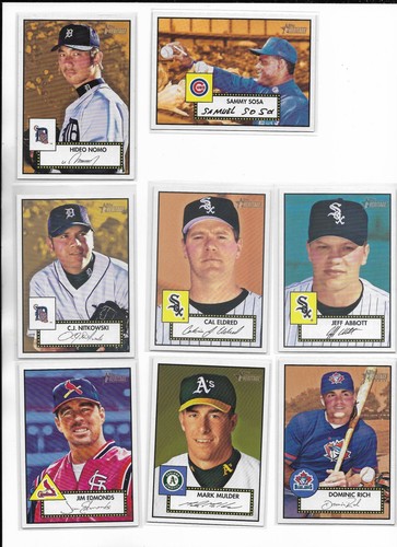 2001 Topps Heritage PICK-A-CARD Damon Buhner Snow Thome Soriano FINISH YOUR SET - Picture 86 of 219