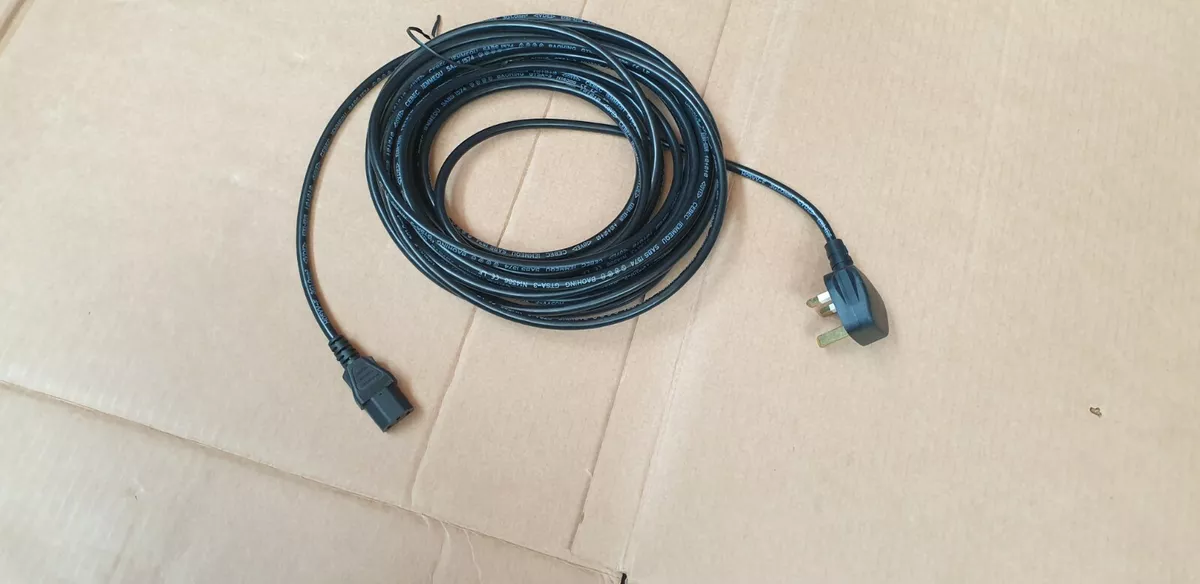 3 Pin UK Mains Power Cable Lead Cord Plug for Technogym Treadmill