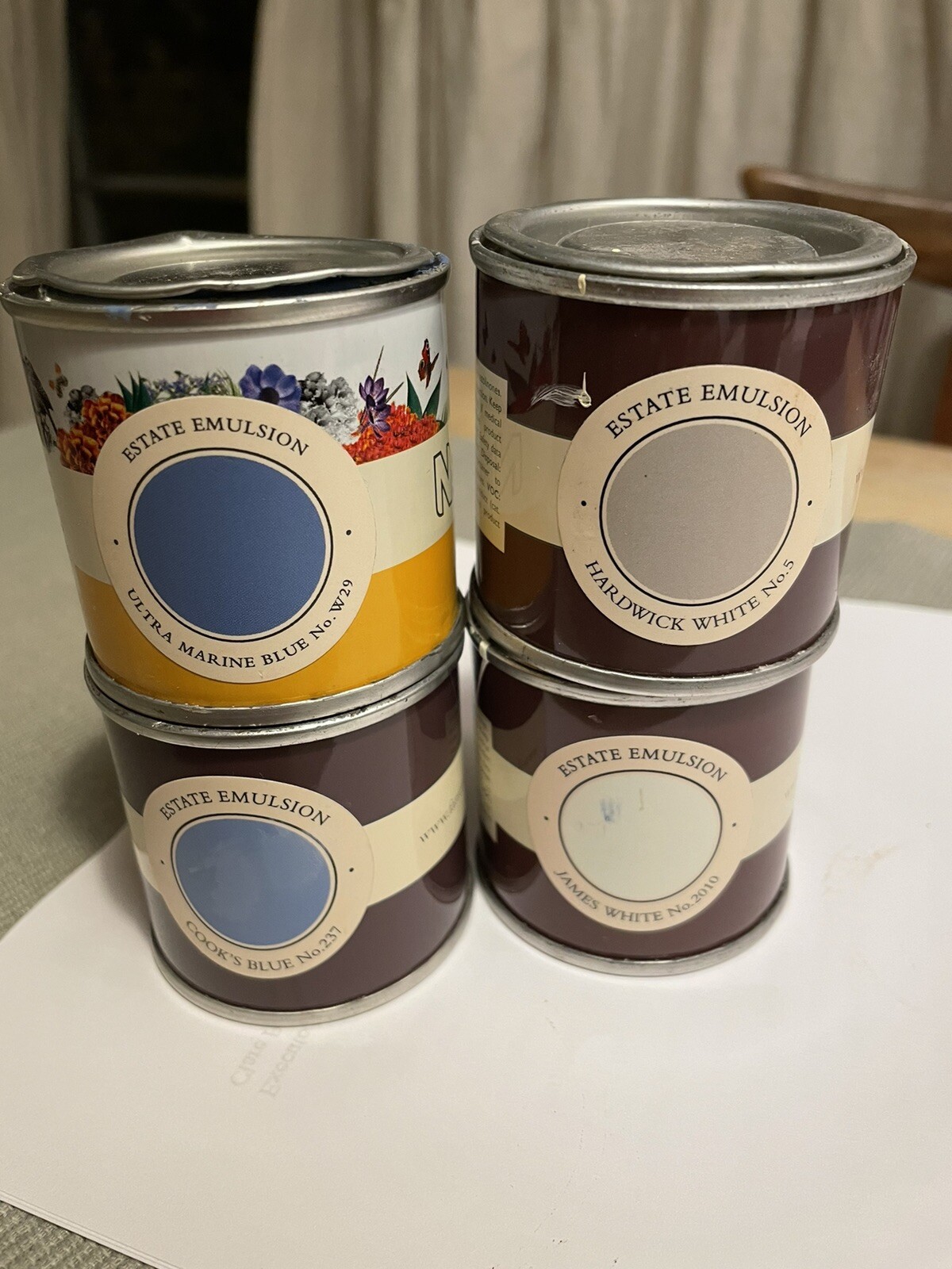 farrow and ball tester pots X 4 eBay