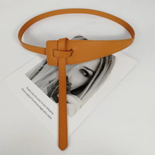 Designer Belts for Women High Quality Knot Soft Pu Leather Long Waistband Female
