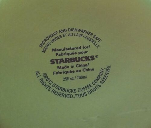 Starbucks 2012 Green Coffee Tea Pot with Lid Pottery Ceramic 25 oz - Picture 2 of 4