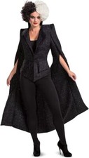 Cruella Live Action Finale Deluxe Disney Fancy Dress Up Halloween Adult Costume