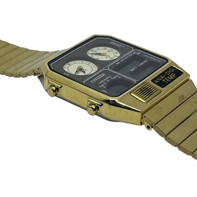 Citizen Ana Digi Temp 8989-S116872 Gold Men's Watch W/Box | eBay
