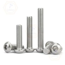 10 -24 10 -32 British 304 Stainless Allen Hex Socket Button Head Screws Bolts