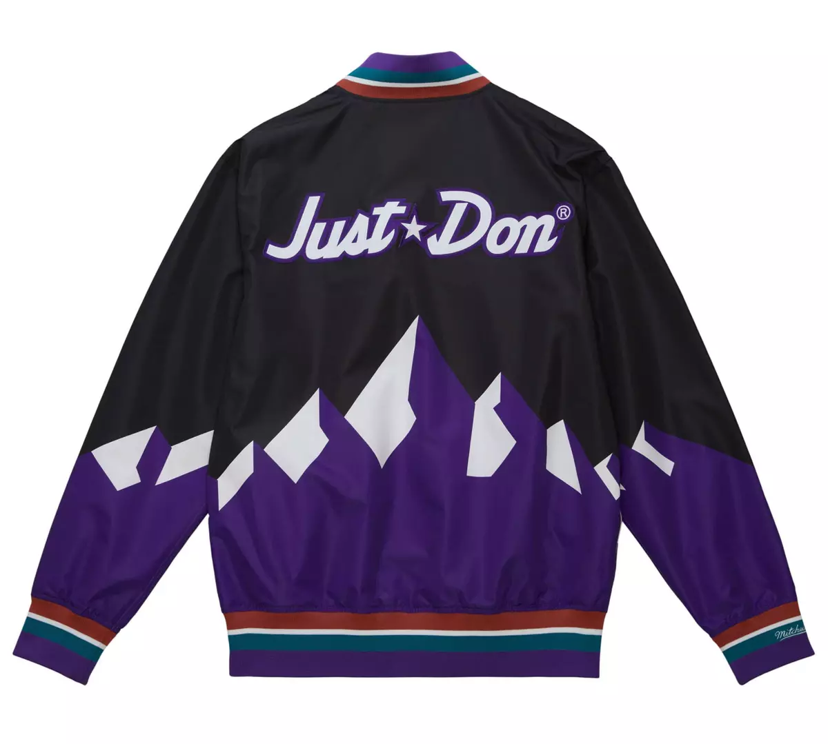 Just Don Basketball-appliqué Brand-embroidered Boxy-fit Leather