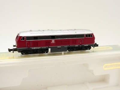 Spur N   Minitrix  51 2959 00  /   DB Diesellok  BR 216 090-1  / getestet