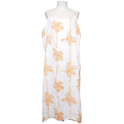 Offshoot, Kleid, Größe: L, Weiß/Orange, Viskose, Blumen, Damen #M66