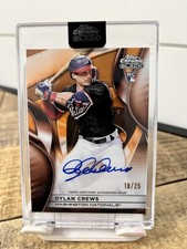 2025 Topps Chrome Black - Autographs Dylan Crews #CBA-DC Orange Refractor /25 