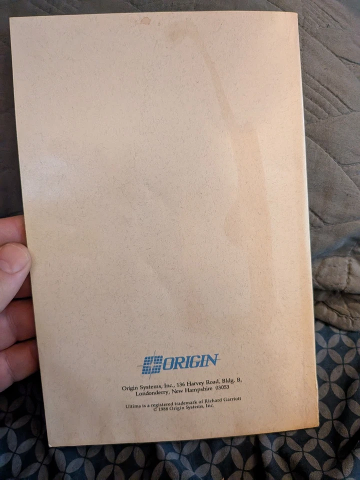 Paths of Destiny Ultima V Clue Book Стратегия Подсказка Руководство Происхождение 1988 - Изображение 2 из 4