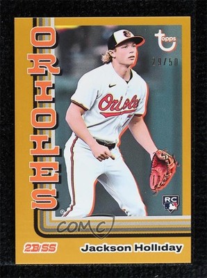 2024 Topps Brooklyn Collection Gold 29/50 Jackson Holliday #17 Rookie RC 10w8