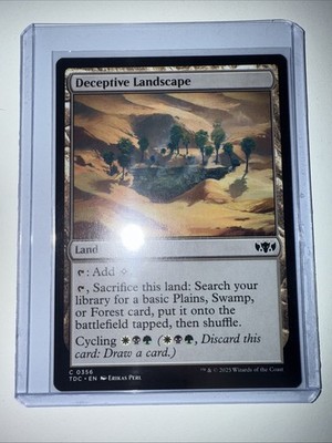 Deceptive Landscape Commander: Tarkir: Dragonstorm Regular