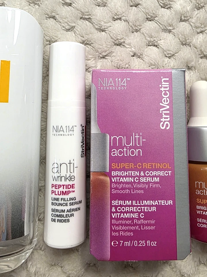 Strivectina ENORME LOTE NOVO 6 peças Peptight Apertar e Elevar Super-C Retinol Sérum Olho - Imagem 4 de 4