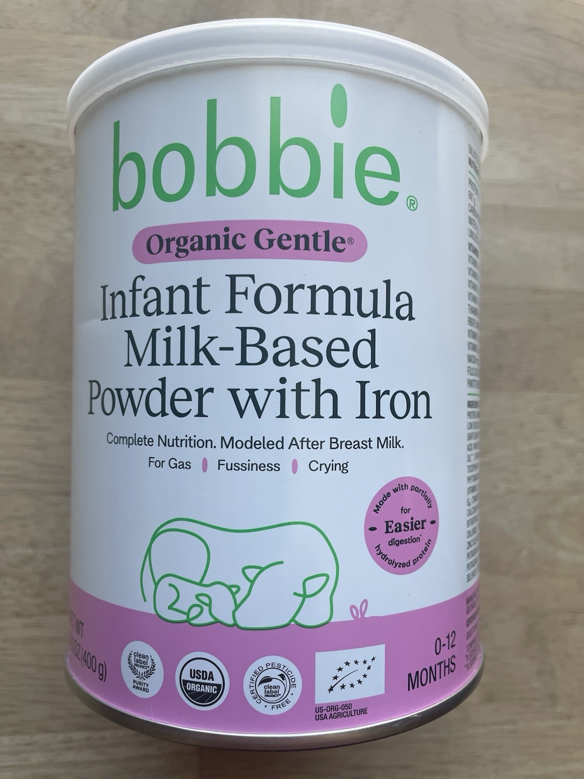 Bobbie Organic Gentle Infant 14.1 Oz can Exp 11/2026