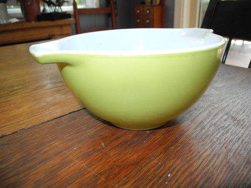 Set of 3 Pyrex Cinderella Mixing Bowls Autumn Floral Verde 444 443 441 Very Nice - Picture 5 of 24