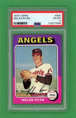1975 Topps #500 Nolan Ryan ** PSA VG-EX 4 ** California Angels baseball card