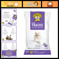 Clumping Clay Cat Litter 40 lb Bag - Low Dust, Odor Control, Easy Clean Up