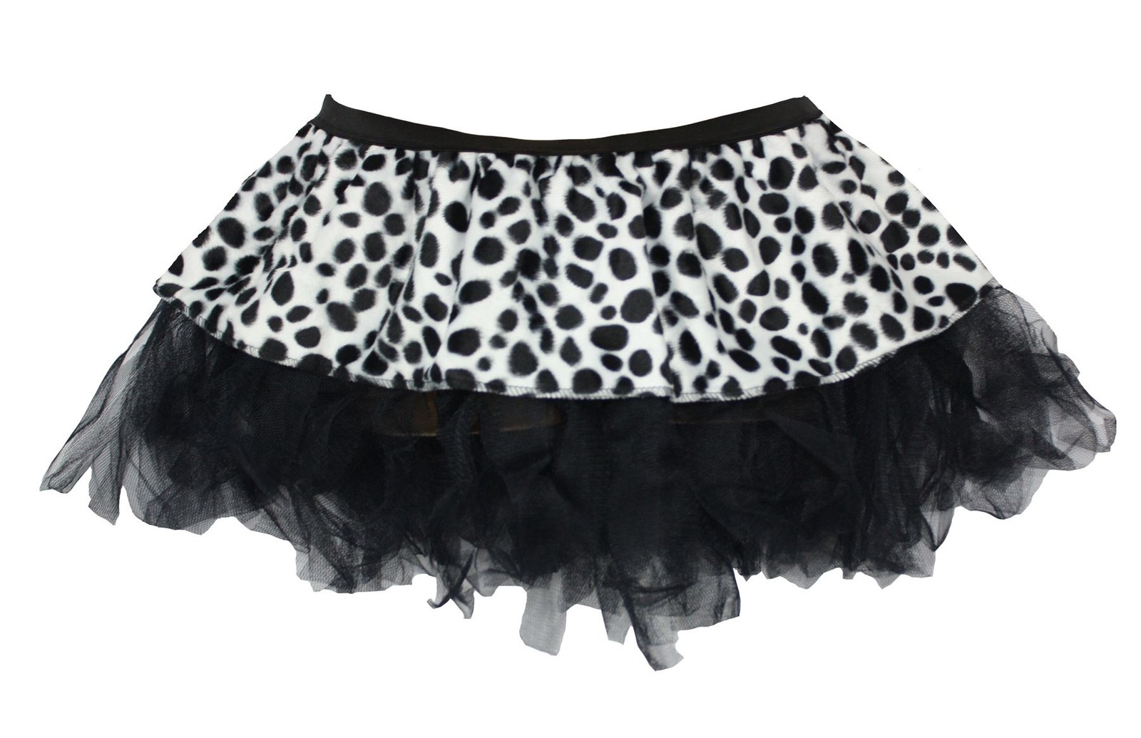 Adults Dalmatian Animal Print Tutu Skirt Cruella Halloween Fancy Dress