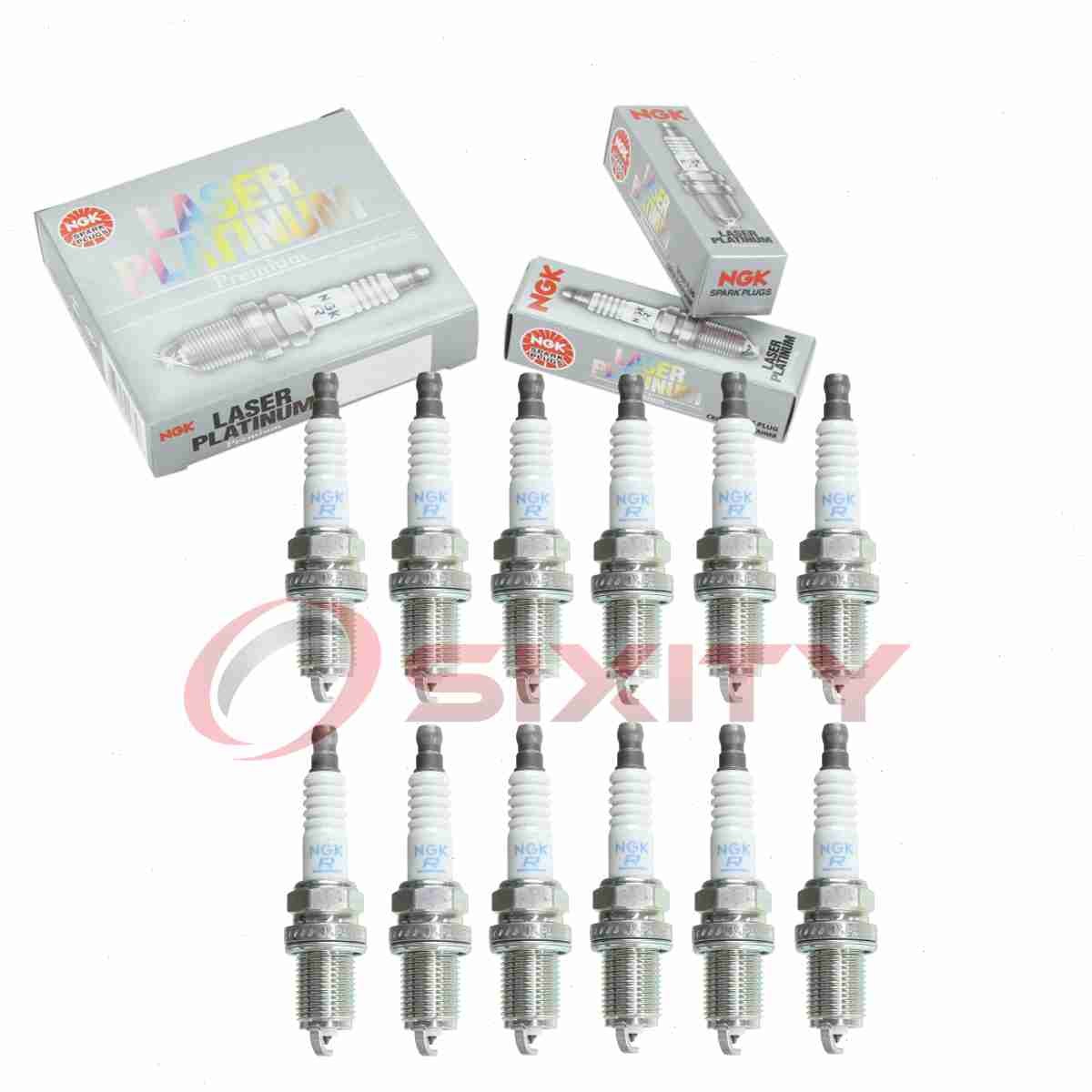12 pc NGK Laser Platinum Spark Plugs for 1998-1999 Mercedes-Benz S600 6.0L pb