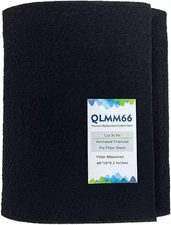 Carbon Fabric Filter 16" x 48" x 0.2" Activated Charcoal AC Vent Filter 1