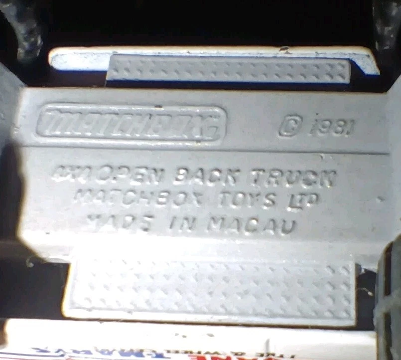 Matchbox 4×4 caminhão traseiro aberto Bob Jane T-mart caminhão promocional 1981 - Imagem 3 de 3