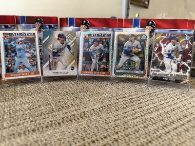 Bobby Witt Jr 2026 Bowman Burgundy Mojo Electric Sluggers /275 & 4 Other Cards