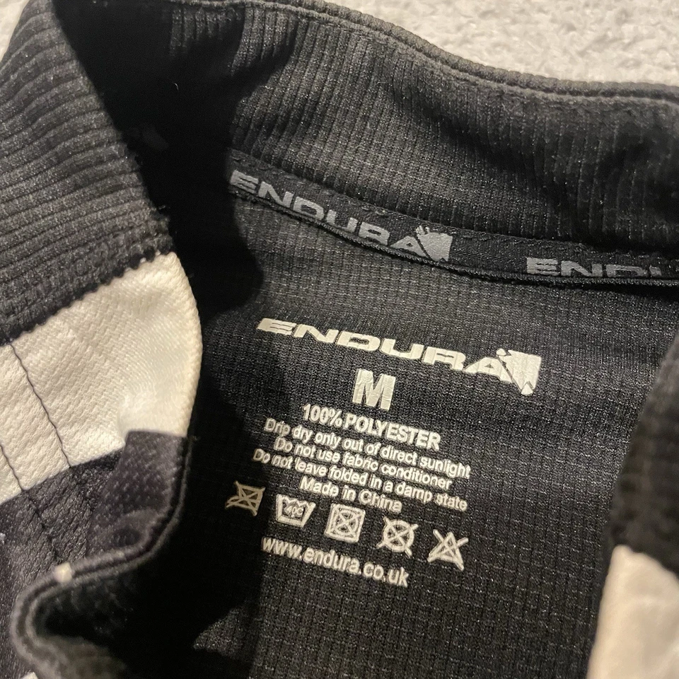 Chaqueta de ciclismo Endura FS260 para hombre M negra cremallera completa manga larga camisa jersey Foto 2 de 4